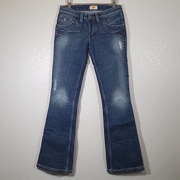 Antik Denim Jeans Antik Denim Western Bootleg Jean Bandana Pockets
